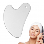 Metallist GuaSha kraapides massaažit&ouml;&ouml;riist Love Heart GuaSha tahvli n&auml;o keha kraapimise massaažit&ouml;&ouml;riist pink Silver