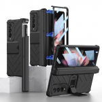 Magnetliigendiga pliiatsipesa &uuml;mbris Samsung Galaxy Z Fold 4 3 5g &uuml;mbris koos esiklaasist kilealusega k&otilde;va arvuti kate Z Fold3 Capa Case Only (No Pen) must