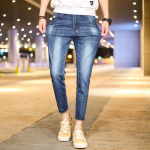 Four Seasons meeste elastsed teksad meeste korea versiooniga, &otilde;hukesed, v&auml;ikesed sirge s&auml;&auml;rega kerged ja hingavad k&auml;rbitud p&uuml;ksid 36