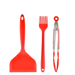 Valge nakkumatu silikoonist spaatliga &otilde;lipintsel Toiduklambrid Toiduklambrid Veiseliha Muna K&ouml;&ouml;gikraabits Lai pitsa k&uuml;psetust&ouml;&ouml;riistad must