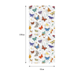 Liblikas aknakile privaatsus staatiline klammerduv mittekleepuv kile vitraaž Vin&uuml;&uuml;lkile p&auml;ikest blokeeriv aknakleebis kaunistus 45*100cm