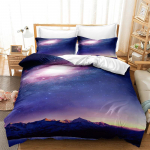 Voodipesukomplekt Universe Star Sky tekikate Queen King t&auml;issuuruses kahe &uuml;heinimesevoodi Space Prindi t&auml;iskasvanutele m&otilde;eldud laste tekikate ja padjap&uuml;&uuml;r voodipesu UK Single 135x200cm