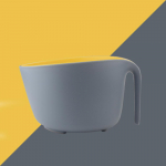 Kahekihiline puu- ja k&ouml;&ouml;giviljade pesemis- ja t&uuml;hjenduskorv Kaks komplekti plastikust k&ouml;&ouml;giviljade pesukorv veefiltri korv sinine/valge