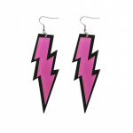 Naised Acid Acryl Resin K&otilde;rvar&otilde;ngad Lightning Drop Dangle K&otilde;rvar&otilde;ngad Konksk&otilde;rvar&otilde;ngad roosa