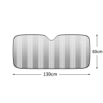 Autokiled UV-kaitsega Kardin Autokile Tuuleklaasi Visiir Kokkupandav Auto Esiklaasi P&auml;ikesekaitsekate P&auml;ike M-130x60CM gray