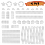 Jalgratta elektriline mootorratas lilleline laste tasakaalustatud rula helendavad helendavad dekoratiivsed s&uuml;damekujulised kleebised