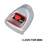 Mini Cooperi F54 F55 F56 F57 F60 jaoks &uuml;he nupuvajutusega k&auml;ivituskaane kleebised Mootori auto stiiliga sisekorpuse kaunistamine auto I Love For Mini