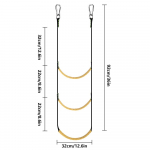 3/4/5 astmeline paadi k&ouml;isredel Kokkupandav rippuv k&ouml;isredel Kerge UV-kindel kaasaskantav k&ouml;isredel paadi pardaleminek Yellow-3 Step