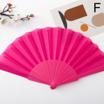 Plastikust kokkupandav lehvik Hiina stiilis retro k&auml;eshoitav ventilaator lillelised tantsuetendused Kohandatud f&auml;nniga pulmakingitus k&uuml;lalistele