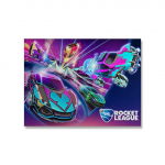 Rocket League M&auml;ng Plakatitoa sisustus Videom&auml;ng Neoonautoprindid Seinakunst Moodne poistetuba Elutuba Kodukaunistus L&otilde;uendimaal 70X120cm No Frame