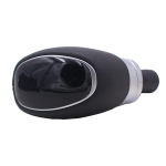for Elantra AD GT Automatic Gear Shift Knob Transmission Lever Head Leather Hand Ball,for Chevrolet Onix (2016-) black