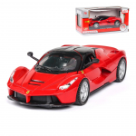 1:32 skaalaga Fala automudel, tagasit&otilde;mmatav heli ja valgusega auto poisst&uuml;drukule, metallist kereuks avatud 1/32-15x6.5x3.5cm punane