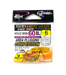 Gamakatsu 68114 Single 60 BL Barbless Area Plugging C konks, suurus 6 (6487)