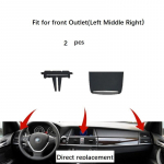 Ruili143 eesmine tagumine AC konditsioneer v&auml;rske &otilde;hu ventilatsiooni v&auml;ljalaskeava kattepaneeli vahetus BMW X5 X6 E70 E71 E72 2007-2013 Front Leaf 2 pcs