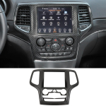 Jeep Grand Cherokee 2014 2015 2016 2017 2018 interj&ouml;&ouml;ri autokeskuse konsooli navigeerimispaneeli dekoratiivkatte katteliistud Carbon Fiber Grain gray