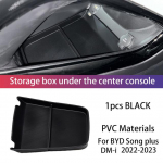 For BYD Song plus DM-i EV 2022-2023 Center Armrest Upper/Lower storage box High Capacity Interior Organizer Car B