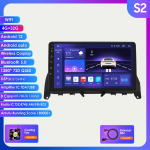 Hizpo 8GB+128GB 9'' 2Din Android 12 DSP RDS autoraadio multimeedia videopleier Mercedes Benz C-Class 3 W204 S204 2006-2011 SWC GPS Carplay 4G jaoks S2 8Core 4G 32G