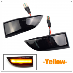 2 tk LED d&uuml;naamiline suunatule k&uuml;lgmise tahavaate peegli lamp Renault Megane MK3 Laguna III X91 Grand Scenic III Fluence Latitude jaoks Crystal style