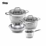 304 roostevabast terasest pottide komplekt k&ouml;&ouml;k t&auml;iskomplekt majapidamises kasutatava neljaosalise supipoti kombineeritud pott