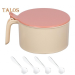 Kaanega maitseainekarp Nordic Style 4-kambriline, h&otilde;lpsasti kasutatav, l&otilde;hnatu Easy Grip maitseainekarp Kodutarbed roosa