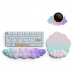 Cloud Mouse Pad randmetugi klaviatuuri randmetoe komplekt koos ergonoomilise m&auml;luvahuga libisemiskindla alusega koos alustega kodukontori s&uuml;learvuti lauaarvutile 3pcs set