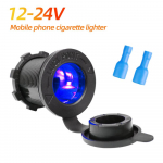 12V-24V mootorratta auto paadi laadija traktori pistikupesa pistik 4 v&auml;rvi LED automaatlaadija v&auml;ljundi laadimisadapter veekindla kattega