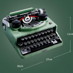 2078tk Retro kirjutusmasin ehitusplokid klaviatuur MOC 21327 komplekt m&auml;nguasjad tellised kirjutusmasin lastele k&otilde;rgtehnoloogiliste ideede kingitus