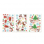 3 lehte J&otilde;uluvana ukseraami kleebis Multifilm Isekleepuv Veekindel PVC Eemaldatav elutuba Magamistoa P&uuml;hadekaunistus Klaasaken Santa Claus