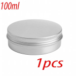 1/5/10 tk Kaasaskantavad alumiiniumpurgid Kosmeetikaehete Asendus Hoiukast Keeratav kork &uuml;mmargune k&uuml;&uuml;nla v&uuml;rtsipurgi purgi kaanega konteiner 100ml-1PCS