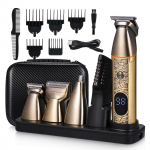 Juuksel&otilde;ikur Habemetrimmer Komplekt meestele 5 &uuml;hes Habe Nina Trimmer Hoolduskomplekt Nina Trimmer USB kuld