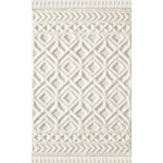 Lokkis pehme Plush Shaggy kreemvaip lastetuppa, elutuppa, k&ouml;&ouml;ki ja salongi. 60 X 110