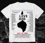 T-s&auml;rk Live Aid Queen Freddie Mercury The Who David Bowie Vintage Retro Clapton S