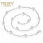 P&auml;rlikee imitatsioon Naiste kingitused kaelakee valge