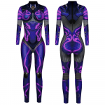 Punk Gothic Jumpsuit Catsuit Sexy Women Cosplay Kost&uuml;&uuml;mid Halloween Bodysuit XL