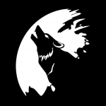 Wolf Designi autoakna peegeldav veoauto kere kleebiste kleebiste kaunistus valge