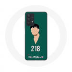 &Uuml;mbris Samsung Galaxy A32 5G Squid Game Cho Sang woo number 218 jaoks