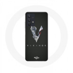 &Uuml;mbris Samsung Galaxy A32 5G Vikings Series 6. hooaja logoga V M&otilde;&otilde;gahall must taust