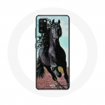 &Uuml;mbris Samsung Galaxy S20 pluss Black Friesian Horse jaoks