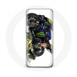 Valge taustaga &uuml;mbris Samsung galaxy A5 2017 Valentino Rossi Speed ​​​​driverile