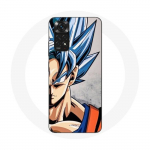 Coque pour Xiaomi Redmi Note 11 4G Anime Dragon Ball Goku Cheveux bleu
