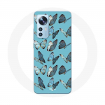 Coque pour Xiaomi Mi 12 / 12X Papillons Fond Bleu