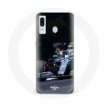 Coque pour Samsung Galaxy A20e Formule 1 Valtteri Bottas Pilote automobile F1 Noir