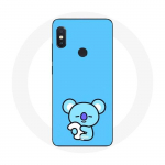 Coque pour Xiaomi Redmi Note 5 Pro Bangtan BTS BT21 Koya RM Fond Bleu