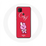 Coque pour Xiaomi Redmi 9C BTS Bangtan Gar&ccedil;ons BT21 Cooky Fond Rouge