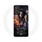 Coque pour Samsung Galaxy A33 5G Game of Thrones Saison 8 Le Tr&ocirc;ne de Fer L'affiche de L'&eacute;quipage Logo Aigle Gris