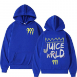 R&auml;ppar Juice Wrld 999 kirjatr&uuml;kiga kapuuts Meeste naiste Hip Hop Retro Pullover Fliisist avara pikkade varrukatega kapuutsiga t&auml;navar&otilde;ivad XL