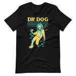 Dr Dog Concert Poster Vin&uuml;&uuml;l Art Cover Must l&uuml;hikeste varrukatega Unisex T-s&auml;rk S