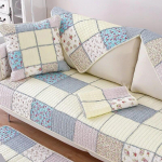 Four Seasons puuvillane diivani r&auml;tik kumerad servad Stiil Diivani kate Diivanipadi Ruuduline Diivani kate Puuvillane k&auml;etugi K&auml;ter&auml;tik Padjap&uuml;&uuml;r 70x70cm 1pcs