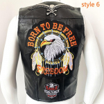 Euroopa Harley mootorrattavest Nahast vest s&otilde;idujakk Meeste nahast &otilde;lg Bio Green Magic tikandid m&auml;rgi disain XXL