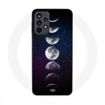 Coque Maniacase pour Samsung Galaxy A32 5g lune phase nuit etoile